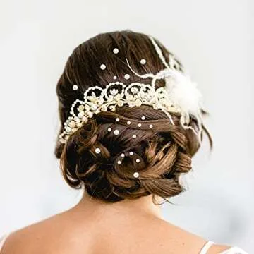 5600 Pieces Pearl Stickers, BENBO Self Adhesive Pearl Stickers Beige Flat Back Pearls Gems Faux Pearl Embellishment Stickers Sheet for Face Beauty Makeup Nail Art Cell Phone DIY Crafts (4 Sizes)