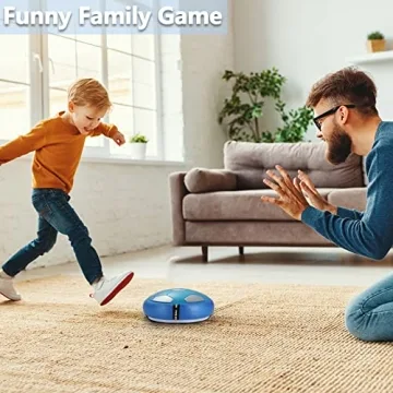 BaLaM Hover Soccer Ball Toys for 3-8 Year Old Kids Toddler Boys Girls, Christmas Birthday Gifts for Kids Age 3 4 5 6 7 8, with 2 Goals and Nets, Blue.