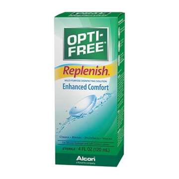 Opti-Free Replenish (New) Size 4z Opti-Free Replenish Solution for Silicon Hydrogil and Soft Contact...
