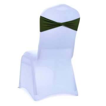 Elegant MDS Spandex Chair Sashes for Event Decoration