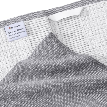 Homaxy Premium Cotton Kitchen Towels 6 Pack