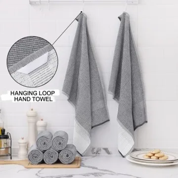 Homaxy Premium Cotton Kitchen Towels 6 Pack
