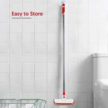 Versatile Scrub Brush with Long Adjustable Handle for All Surfaces