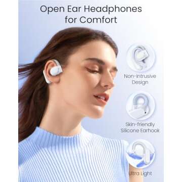 TAGRY Open Ear Bluetooth Earbuds 80Hrs Playtime