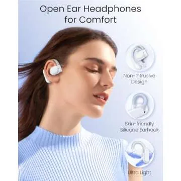 TAGRY Open Ear Bluetooth Earbuds 80Hrs Playtime
