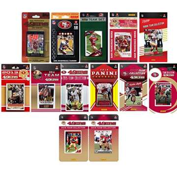 NFL San Francisco 49ers 13 Different Licensed Trading Card Team Sets
