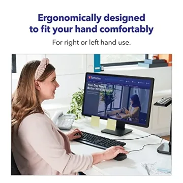 Verbatim Wired USB Computer Mouse for All Users