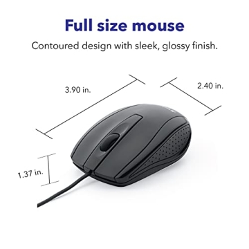 Verbatim Wired USB Computer Mouse for All Users