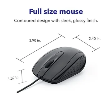 Verbatim Wired USB Computer Mouse for All Users