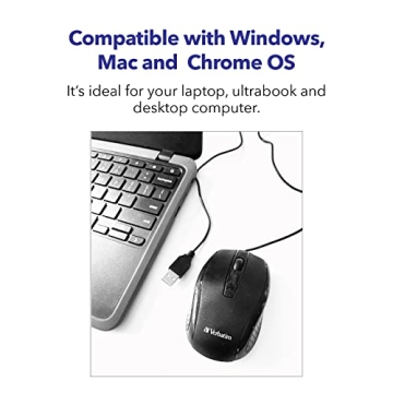 Verbatim Wired USB Computer Mouse for All Users