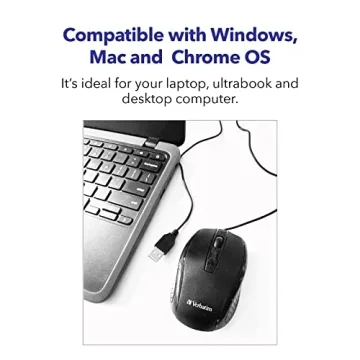 Verbatim Wired USB Computer Mouse for All Users