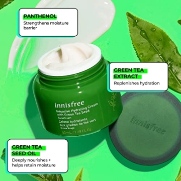 Innisfree Green Tea Seed Intensive Hydrating Cream – 1.69 Fl Oz