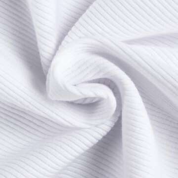 GEMBERA Womens' Ribbed Knit Cotton Scoop Neck Racerback Sleeveless Form Fitted Basic Cropped Tank Top Shirt(3954 White M)