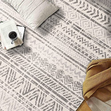 Rugshop Geometric Boho Area Rug 5' x 7' - Stylish & Durable