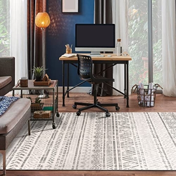 Rugshop Geometric Boho Area Rug 5' x 7' - Stylish & Durable