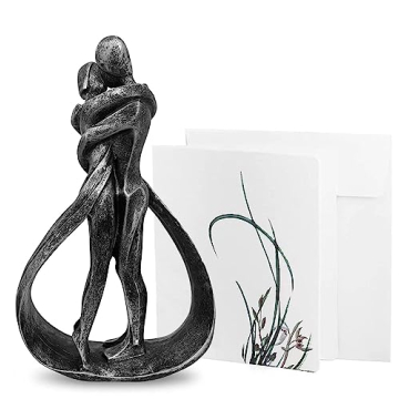 Shinesorc Resin Couple Modern Sculptures Romantic Gift for Weddings Valentine's Day and Anniversarie...
