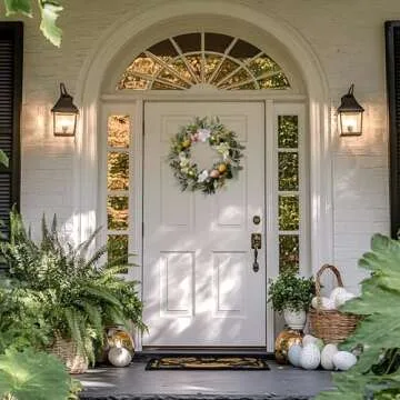 Valery Madelyn Easter Egg Wreath with Lights 18" Decoration