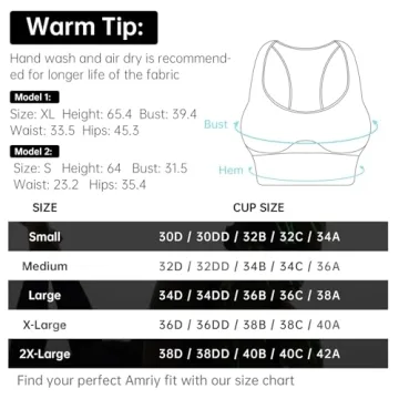 AMRIY Medium Support Women's Sports Bra Seamless Padded