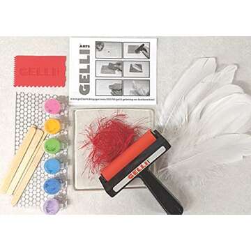 Gelli Arts Kits (Feather Printing Kit)