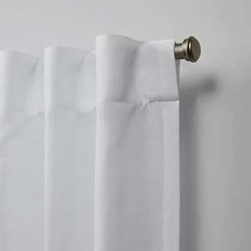 Nicole Miller Faux Linen Slub Curtain Panel Set - 54x96