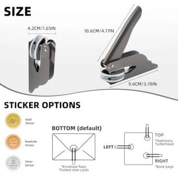 Personalized ROSEEKA Custom Book Embosser - Elegant & Unique