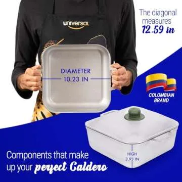 Universal Unique Square Caldero | 6 Quart Multi-Function Pot