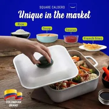 Universal Unique Square Caldero | 6 Quart Multi-Function Pot
