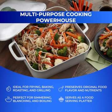 Universal Unique Square Caldero | 6 Quart Multi-Function Pot