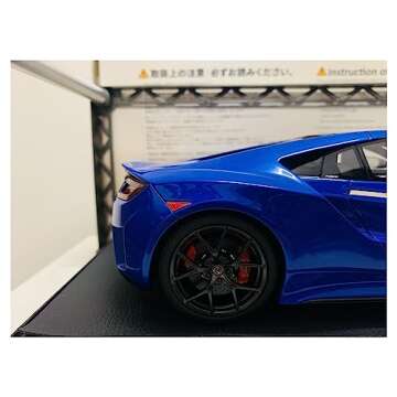 OIMOLO Scale Car Models for Honda NSX 1:18 Scale Resin Model Car Bar Cafe Scene Decoration Display Pre-Built Model Vehicles(Color:Blue)