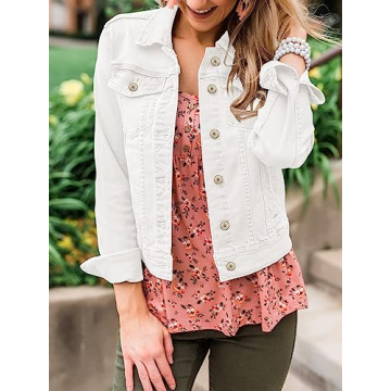 Stylish Luvamia Women's Denim Jacket - Casual and Chic