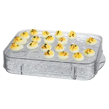 Prodyne On Ice Charcuterie & Deviled Eggs Platter Set