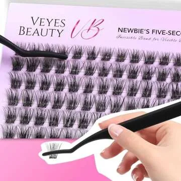 VEYESBEAUTY Eyelash Extensions Easy DIY False Lashes