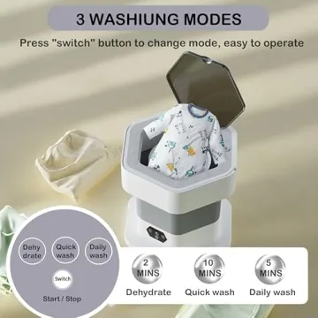 Compact Portable Washing Machine - 10L