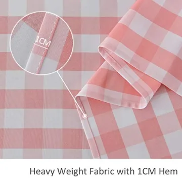 Maxmill Checkered Tablecloth - Stain and Wrinkle Resistant