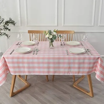 Maxmill Checkered Tablecloth - Stain and Wrinkle Resistant