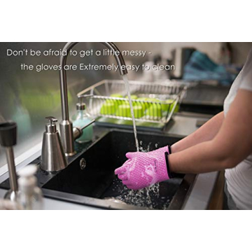 KITCHEN PERFECTION BBQ Gloves - Heat Resistant Cooking Mitts