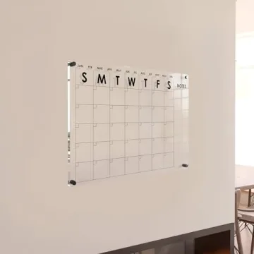 Stylish Oversize Acrylic Wall Calendar for Easy Planning