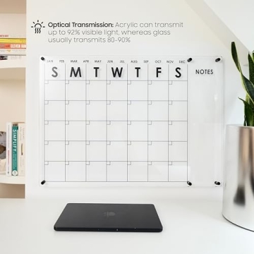 Stylish Oversize Acrylic Wall Calendar for Easy Planning