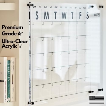 Stylish Oversize Acrylic Wall Calendar for Easy Planning