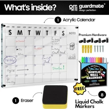 Stylish Oversize Acrylic Wall Calendar for Easy Planning