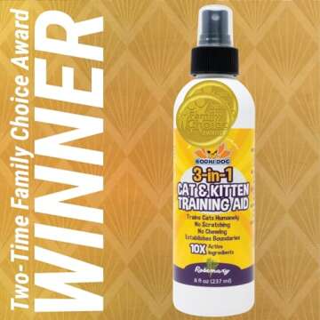 Bodhi Dog 3-in-1 Cat & Kitten Training Aid - Cat Deterrent Spray for Indoor and Outdoor Use - Protec...