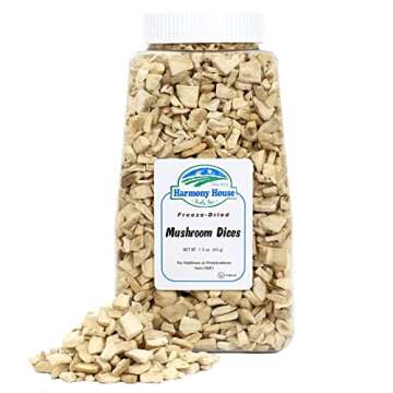 Harmony House Premium Freeze-Dried Mushroom Dices 1.5 oz