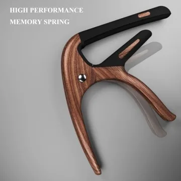Stylish Rosewood Capo for Guitars - Effortless Key Changes