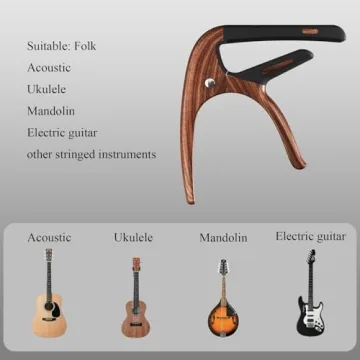 Stylish Rosewood Capo for Guitars - Effortless Key Changes