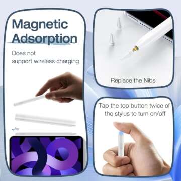 Stylus Pen for iPad with Fast Charging and Precision Features