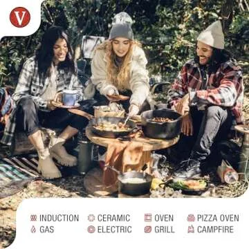 Victoria Cast Iron Skillet - 8" Preseasoned Frying Pan
