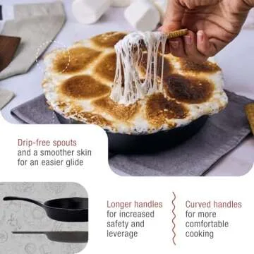 Victoria Cast Iron Skillet - 8" Preseasoned Frying Pan