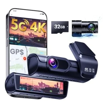 OVAMAN 4K Dual Channel Dash Cam: Front, Rear, WiFi & GPS