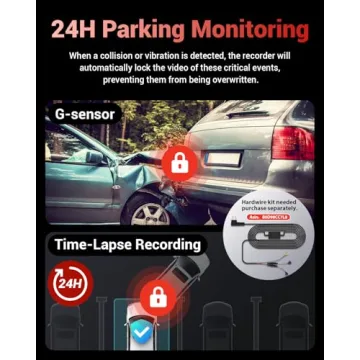 OVAMAN 4K Dual Dash Cam with WiFi, GPS, and Night Vision