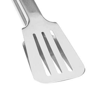 Premium 304 Stainless Steel Barbecue Turners, Heavy Duty Non-Stick BBQ Cooking Kitchen Tongs, 9" and...